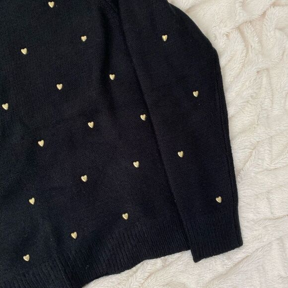 Lucky Brand Heart Studded Crewneck Sweater - Picture 5 of 8